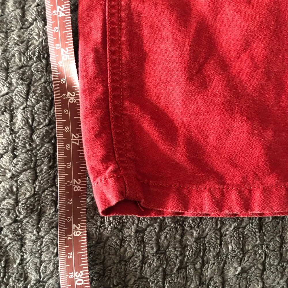 Loft Slim Ankle Crop Mid Rise Linen Blend Pants size 14 - Picture 10 of 10